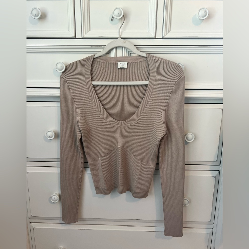 Tan Abercrombie sweater